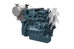 Diesel engines like the one pictured from Kubota continue to be a dominant power source for heavy-duty vehicles.