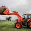 Kubota's M7 tractor is now available with Goodyear OPTITRAC LSW tires made specifically in an R-1W size to fit the dimensions of the machine.