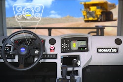 The in-cab display for the Michelin MEMS4 system.
