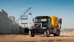 The SMARThatch monitoring system is installed on the mixing drum of concrete trucks, such as the type pictured, and collects data as the drum rotates to agitate the concrete.
