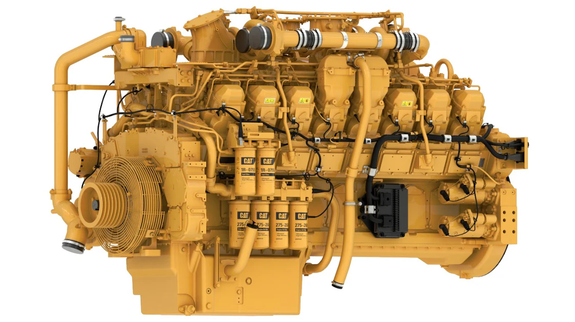 Cata Engine Cat 3516E High-Horsepower Engine From: Caterpillar Inc. - Industrial ...