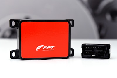 FPT's telematics kit collects data via an on-board diagnostic port and sends information to centralized cloud storage.