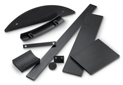 High-modulus material can be utilized for structural and wear components.