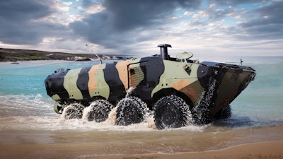 Iveco is working with BAE Systems to develop a Personnel Carrier Variant of its Amphibious Combat Vehicle.