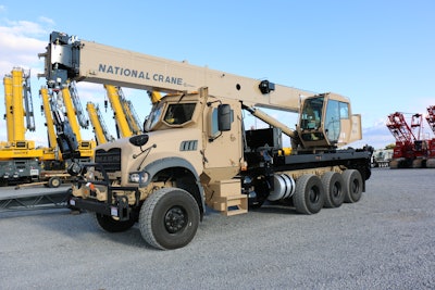 Mack Defense collaborated with Manitowoc Cranes to develop the ATC-40T which exceeds the U.S. Army’s performance requirements for a Type 1 medium crane with an all-terrain solution capable of up to 40-ton lifts in severe or hostile conditions.