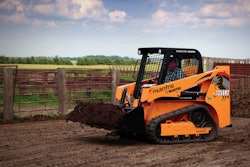 Manitou 1350 Rt Compact Track Loaderon Farm