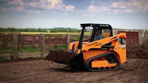 Manitou 1350 Rt Compact Track Loaderon Farm