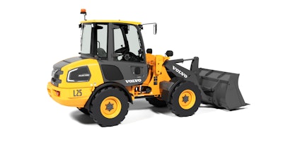 The Volvo L25 electric wheel loader incorporates two dedicated electric motors, one for the drivetrain and one for the hydraulics.