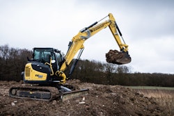 The ViO80-2PB features an adjustable boom with a unique design.