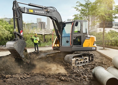 Excavators, like the EC75D, have overtaken the wheel loader as the machine of choice in China.