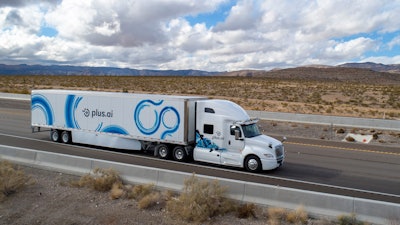 PlusAI’s L4 autonomous driving technology can automatically navigate major routes from hub to hub.