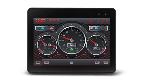 The DM1000 display has a 10-in. touchscreen.