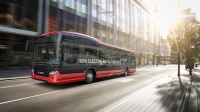 Scania is currently testing an electric, autonomous bus in Sweden.