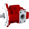 The AXFP fixed displacement piston pump (pictured) and AXFM motor are available in multiple sizes with displacements from 18 cc/rev up to 76 cc/rev.