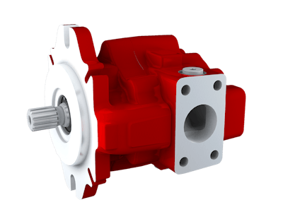 The AXFP fixed displacement piston pump (pictured) and AXFM motor are available in multiple sizes with displacements from 18 cc/rev up to 76 cc/rev.