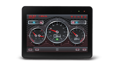 The DM1000 display has a 10-in. touchscreen.
