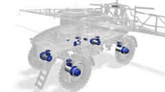 Dana Field Sprayer With Spicer Electrified