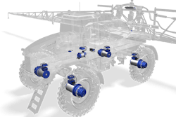 Dana Field Sprayer With Spicer Electrified