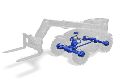 Dana Telehandler With Spicer Electrified