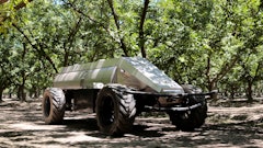 GUSS is an automated orchard sprayer which helps to increase the productivity and efficiency of farm activities.