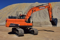 Doosan's DX170LC-5 crawler excavator.