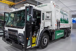 The Mack LR Electric is powered by Mack’s integrated electric powertrain.