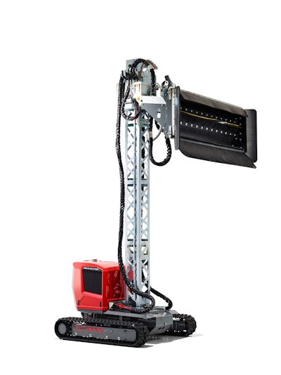 The Aqua Cutter 710V from Aquajet has an overhead reach of 23 ft.