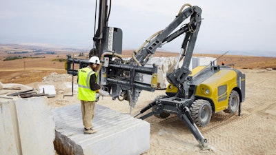 The Epiroc SpeedROC 1F drill rig.