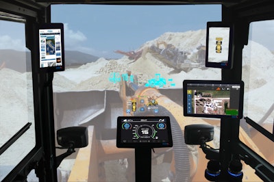MTA's HUD system can be used in a variety of heavy-duty equipment.