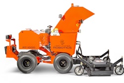 Adding the mower attachment to the RT-1000 signals the machine to dynamically change sensor information to ensure the correct obstacle detection is used for the application.