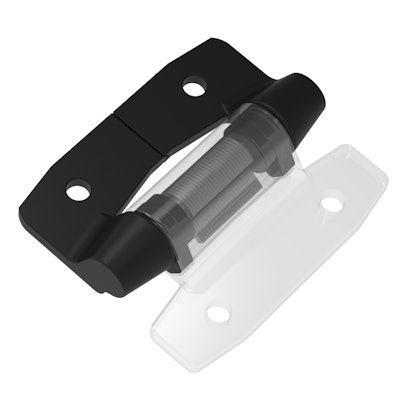 Hinges with integrated constant torque allow for single-handed adjustment of connected monitors throughout the cab and are able maintain their position by withstanding higher levels of vibration found in rougher operating environments.