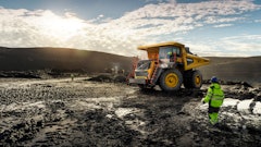 A double V-shaped body increases stability for the R100E rigid hauler.