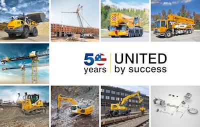 Altogether, Liebherr’s products will fill more than 53,000 sq. ft. (4,900 sq. m).