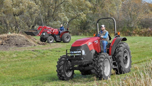 The new Farmall utility A tractors are available in cab and no-cab models.