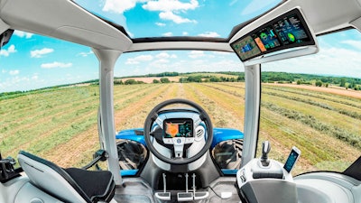 CNH also has a methane powered concept tractor which employs a simplified cab design, as well.