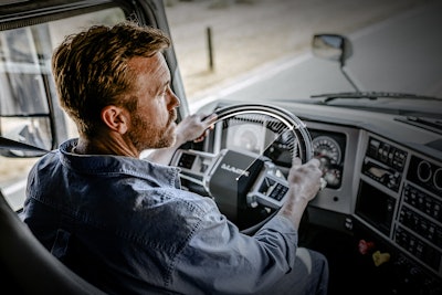 Mack Command Steer adds an electric motor to the existing hydraulic steering to help reduce driver effort up to 85%.