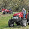 The new Farmall utility A tractors are available in cab and no-cab models.