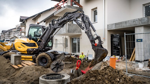 Mecalac's 9MWR provides good stability, accessibility and a compact design to ease maneuverability.