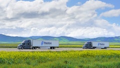 Peloton's PlatoonPro uses V2V communications, radar-based active braking, and vehicle control algorithms.