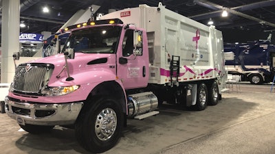 International Truck showcased its latest refuse vehicles during WasteExpo 2019.