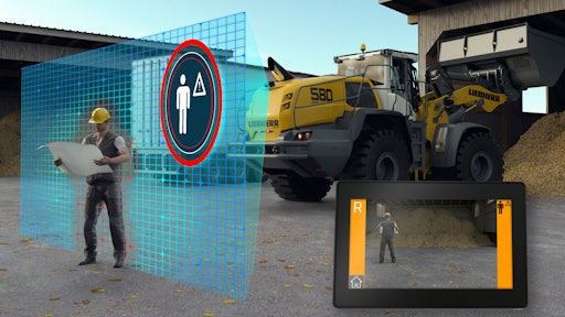 Liebherr is including rear personnel detection on its new wheel loaders.