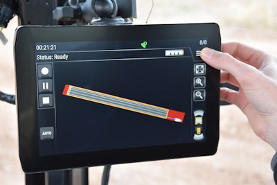 The Cat COMMAND for Compaction touchscreen interface.