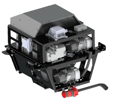 Dana E Powertrain And Electronics Cradle For Vocational Construction Vehicles