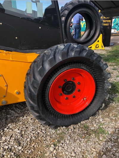 Even if punctured, the CupWheel enables operators to still drive their vehicle until they can fix the tire.