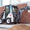 The HMK 62 SS mini backhoe loader.