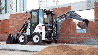 The HMK 62 SS mini backhoe loader.