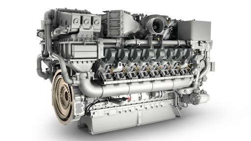 The MTU Series 4000 mining engine.