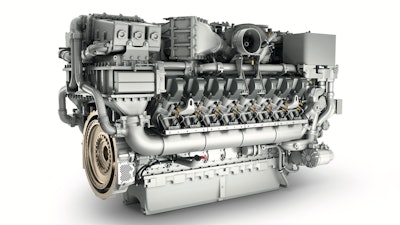 The MTU Series 4000 mining engine.