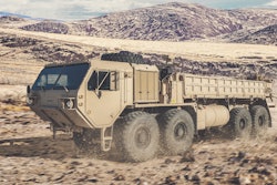 The Heavy Expanded Mobility Tactical Trucks (HEMTT).