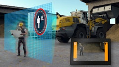 Liebherr is including rear personnel detection on its new wheel loaders.